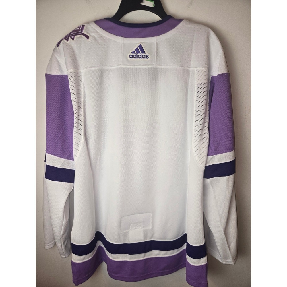 Adidas Calgary Flames Hockey Fights Cancer Authentic Jersey Mens 52 - Picture 6 of 7